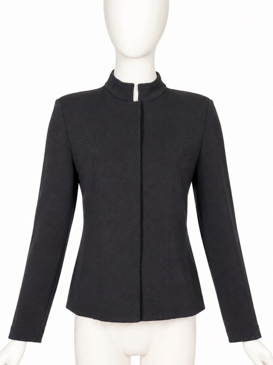 St. John Jackets & Blazers - St. John Black Textured Knit Jacket Size 10